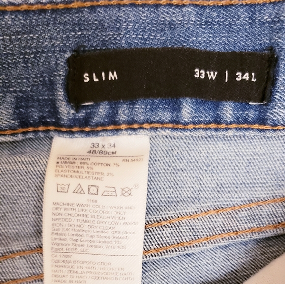 NWOT Banana Republic 33×34 factory distresse - Picture 7 of 8